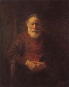 REMBRANDT Harmenszoon van Rijn An Old Man in Red china oil painting artist